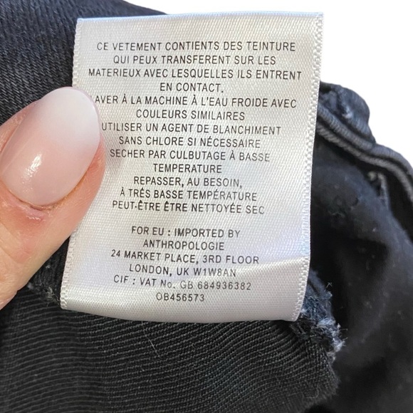 Anthropologie Pilcro & The Letterpress Black Denim Shorts 6” Inseam Women’s 26 - Picture 13 of 13